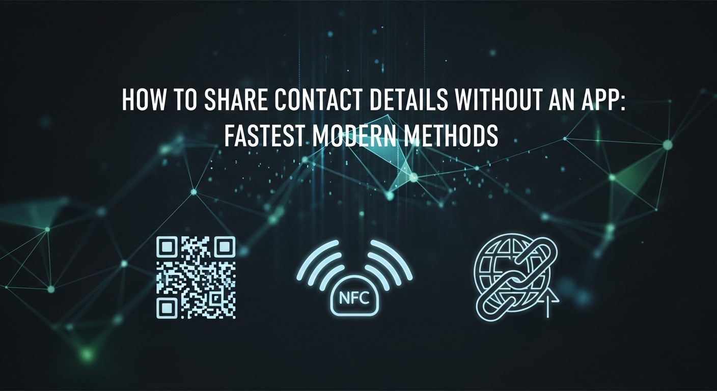 Fastest Ways to Share Contact Details Without an App