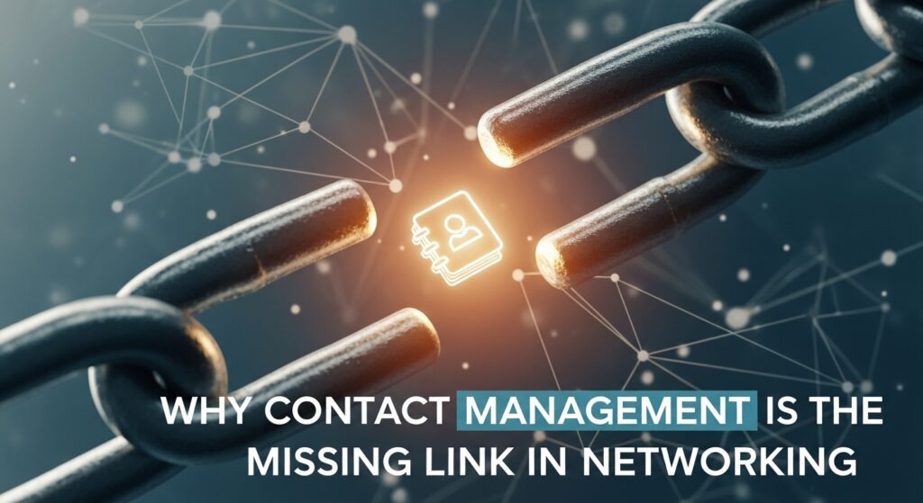 Why Contact Management Is the Missing Link in Networking